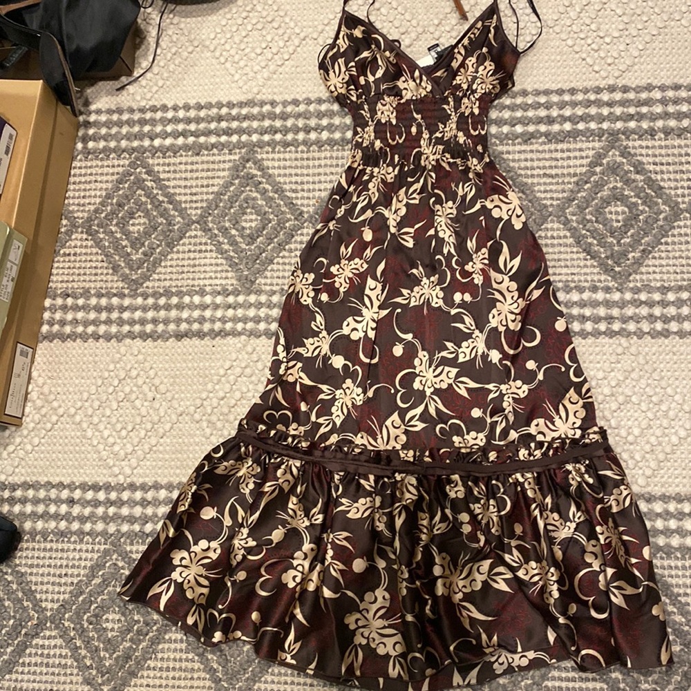 Brand New.  Tea length silk dress.